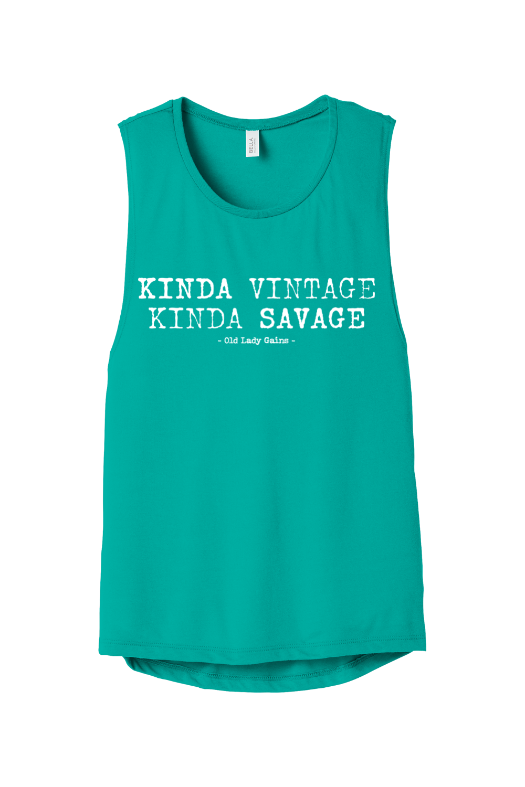 Kinda Vintage Kinda Savage Muscle Tank