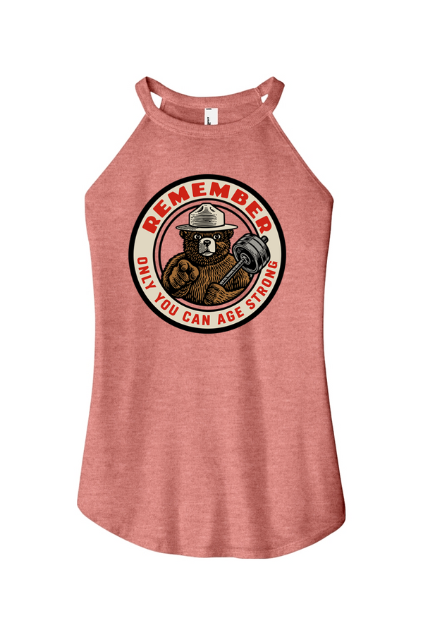 Only You Can Age Strong Women's Halter Tank