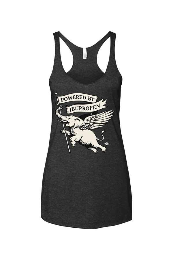 Powered by Ibuprofen Women's Racerback Tank