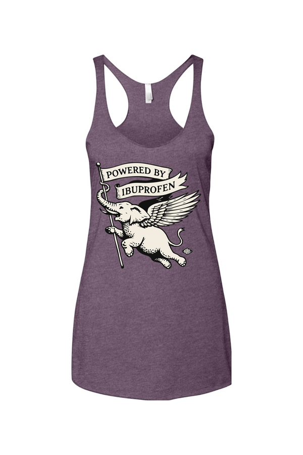 Powered by Ibuprofen Women's Racerback Tank
