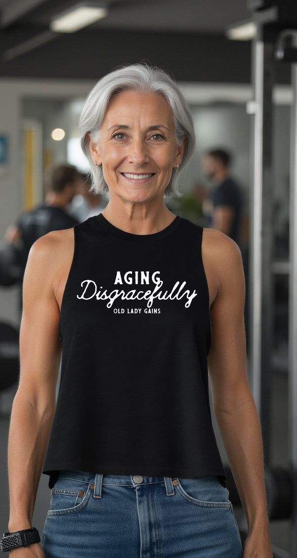 Aging Disgracefully Crop Tank