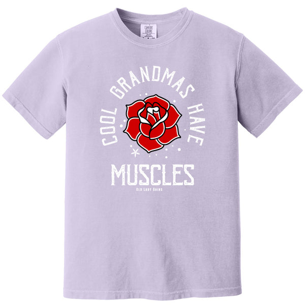 Cool Grandmas Have Muscles 100% Cotton T-Shirt