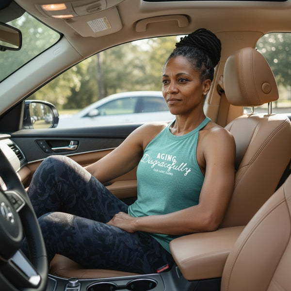 Aging Disgracefully Women Halter Tank