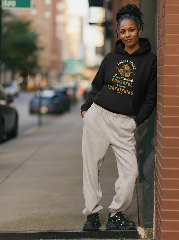 Powerful & Vaguely Threatening Unisex Pullover Hoodie