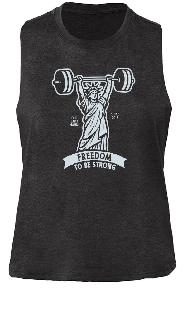 Freedom to be Strong Crop Tank