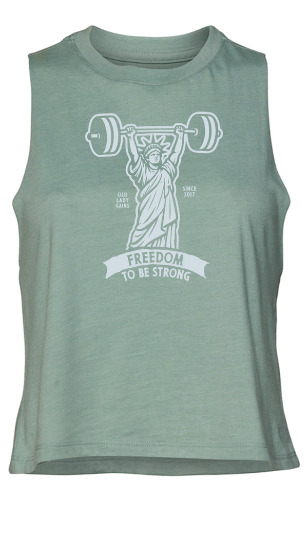 Freedom to be Strong Crop Tank