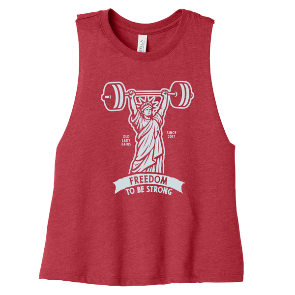 Freedom to be Strong Crop Tank