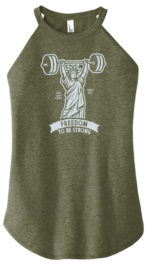 Freedom to be Strong Women Halter Tank