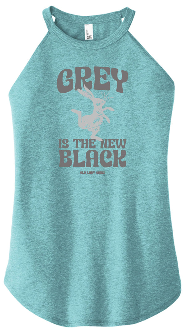 Grey is the New Black Halter Tank