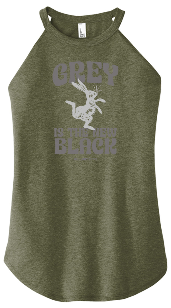 Grey is the New Black Halter Tank