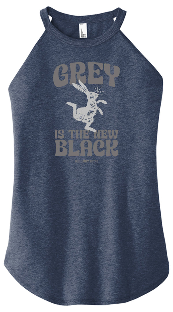 Grey is the New Black Halter Tank