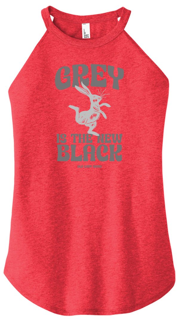 Grey is the New Black Halter Tank