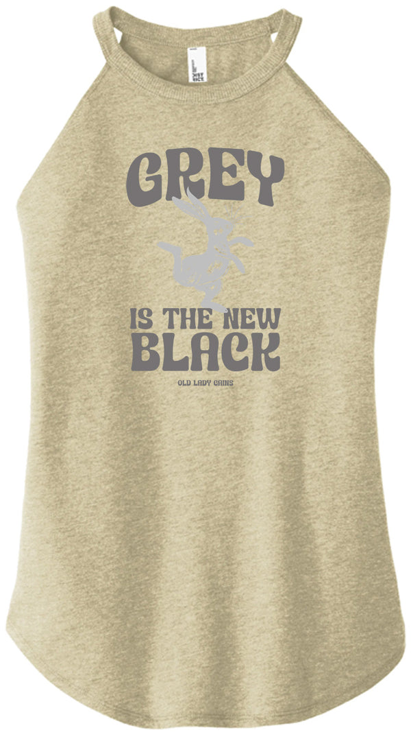 Grey is the New Black Halter Tank