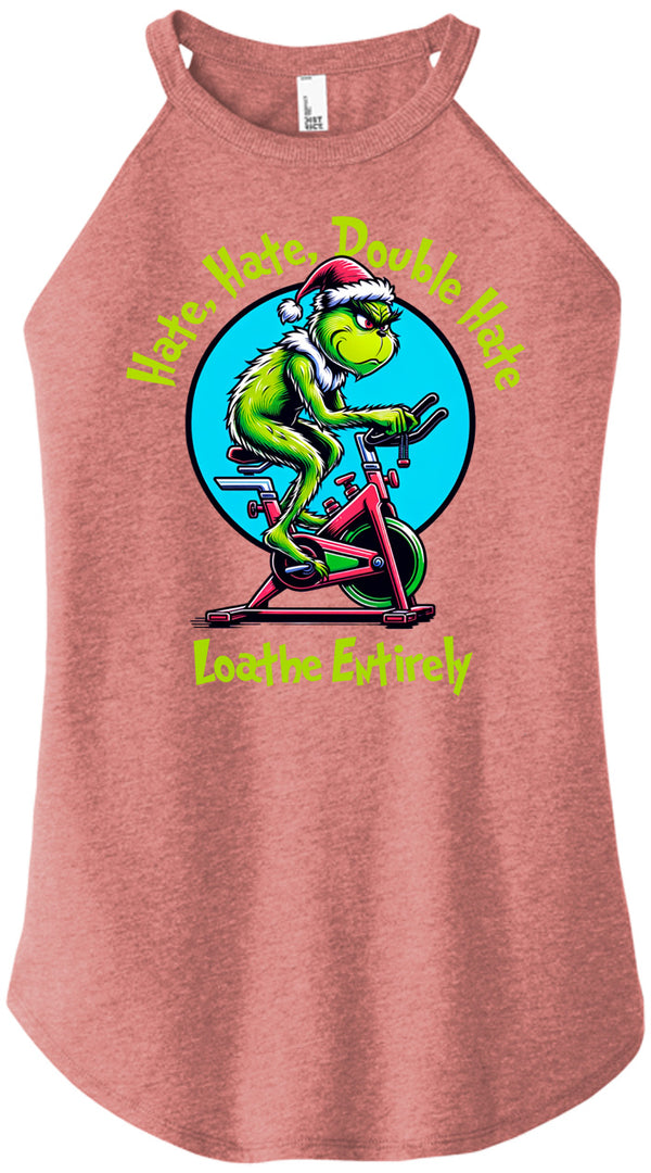 Hate Hate Double Hate Women Halter Tank