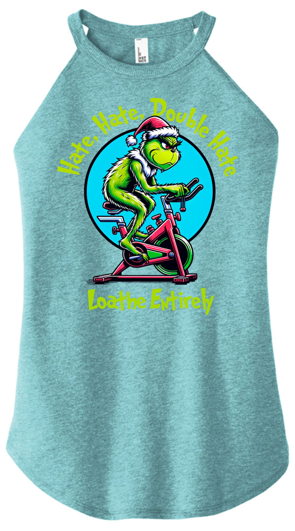 Hate Hate Double Hate Women Halter Tank