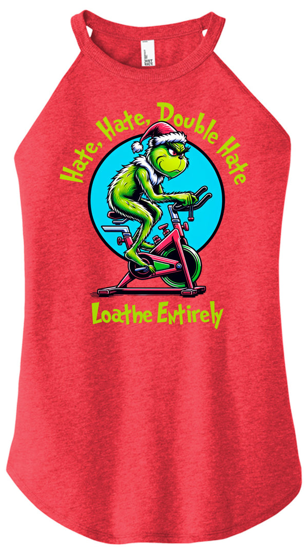 Hate Hate Double Hate Women Halter Tank