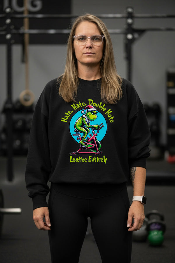 Hate Hate Double Hate Unisex Crewneck Sweatshirt