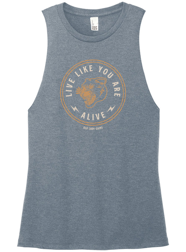 Live Like You Are Alive Muscle Tank