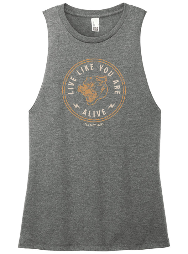 Live Like You Are Alive Muscle Tank