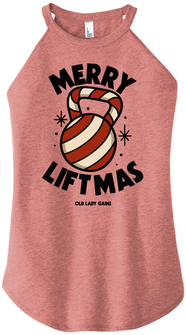 Merry Liftmas Women Halter Tank