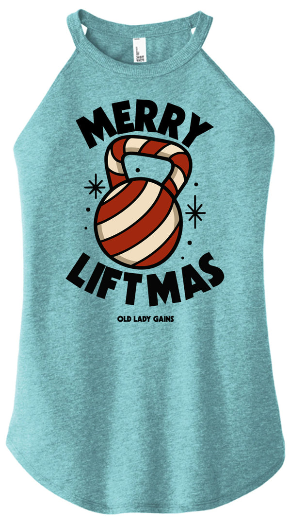 Merry Liftmas Women Halter Tank