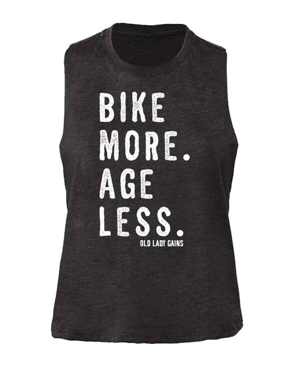 Bike More Age Less Crop Tank