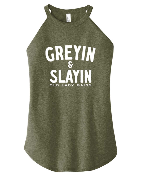 Greyin & Slayin Halter Tank