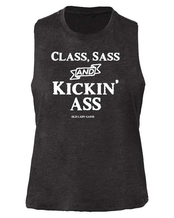 Class Sass Kicking Ass Crop Tank