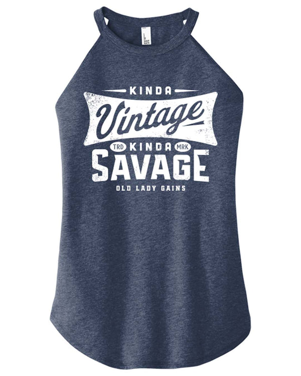 Retro Kinda Vintage Kinda Savage Halter Tank