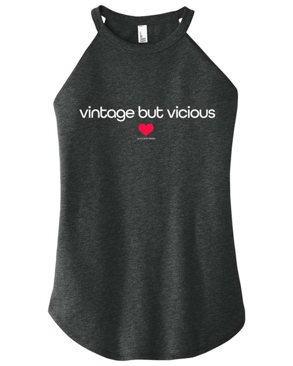 Vintage But Vicious Halter Tank