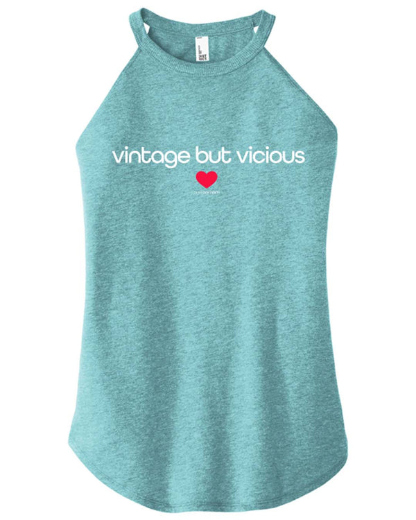 Vintage But Vicious Halter Tank