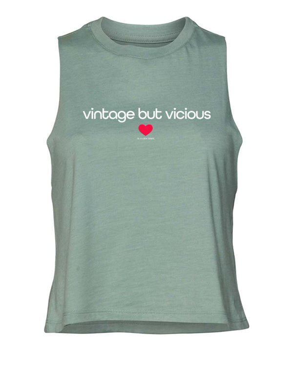 Vintage But Vicious Crop Tank