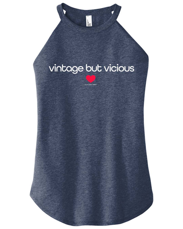 Vintage But Vicious Halter Tank