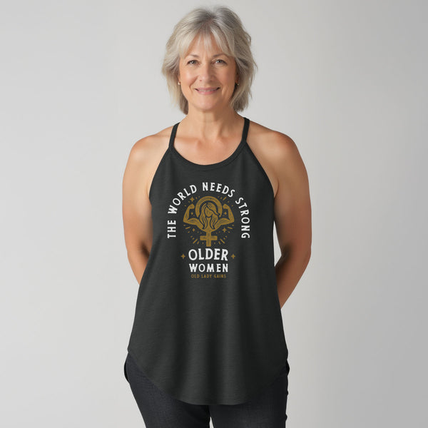 The World Needs Women Halter Tank