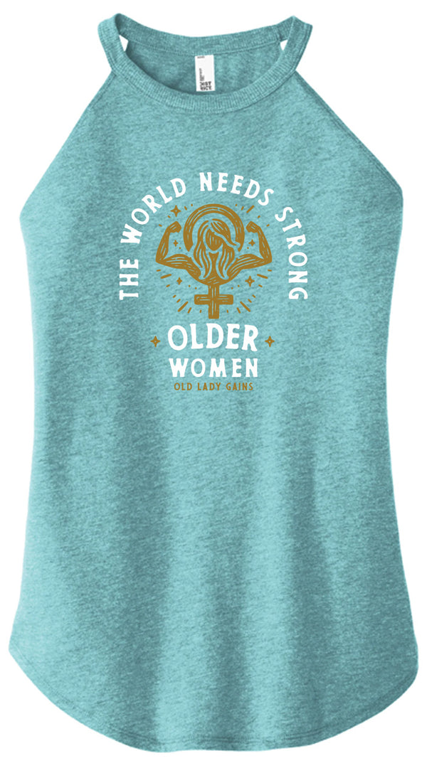 The World Needs Women Halter Tank