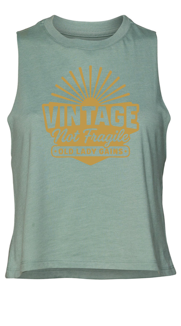 Vintage Not Fragile Crop Tank