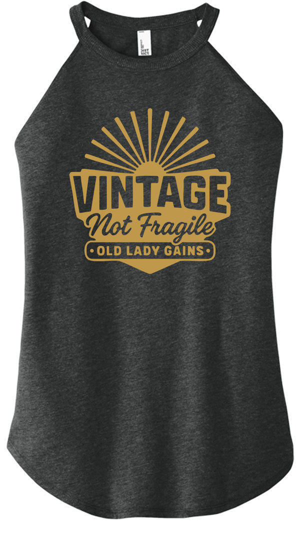Vintage Not Fragile Women Halter Tank