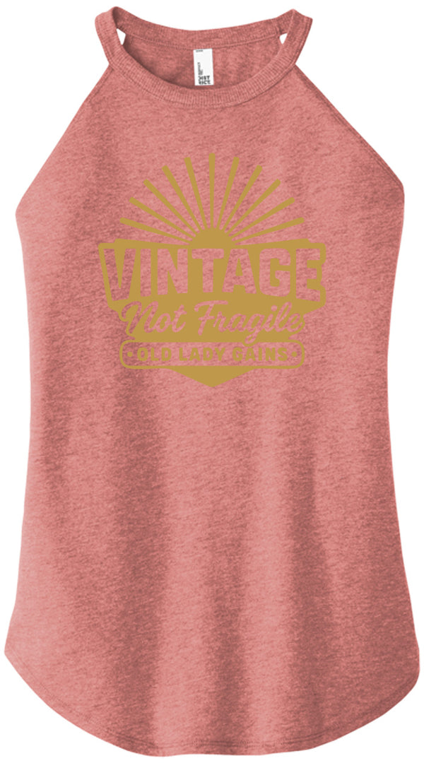 Vintage Not Fragile Women Halter Tank