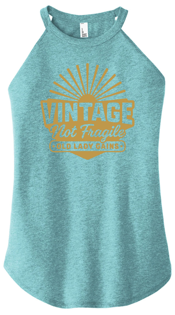Vintage Not Fragile Women Halter Tank