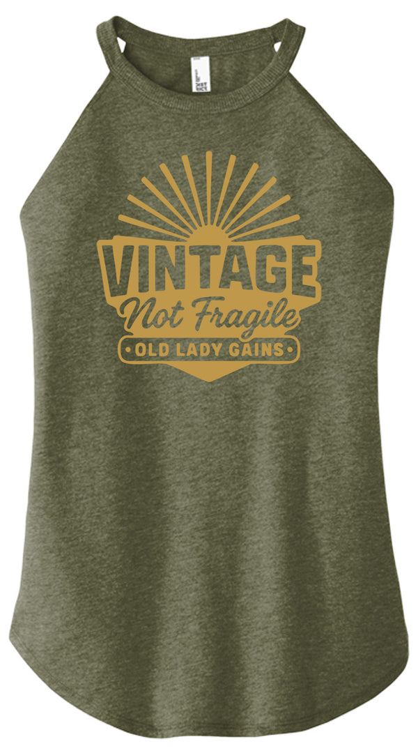 Vintage Not Fragile Women Halter Tank