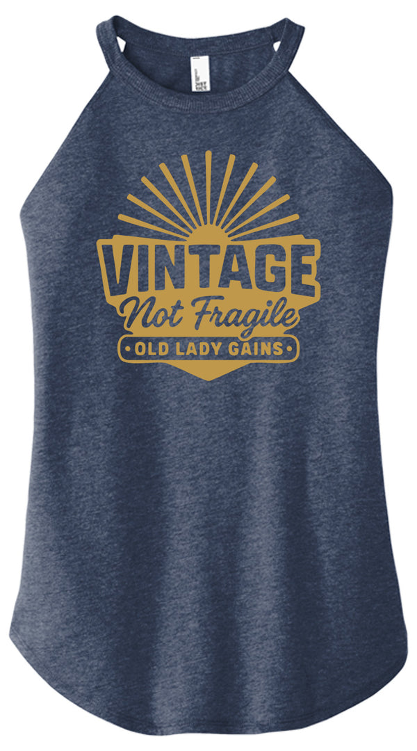 Vintage Not Fragile Women Halter Tank