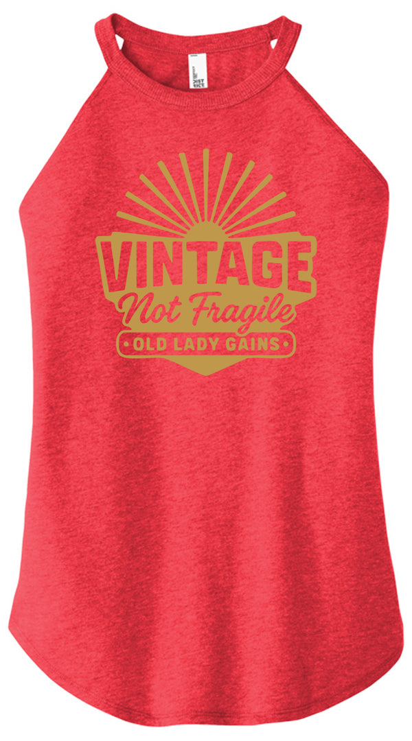 Vintage Not Fragile Women Halter Tank