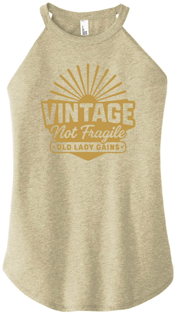 Vintage Not Fragile Women Halter Tank