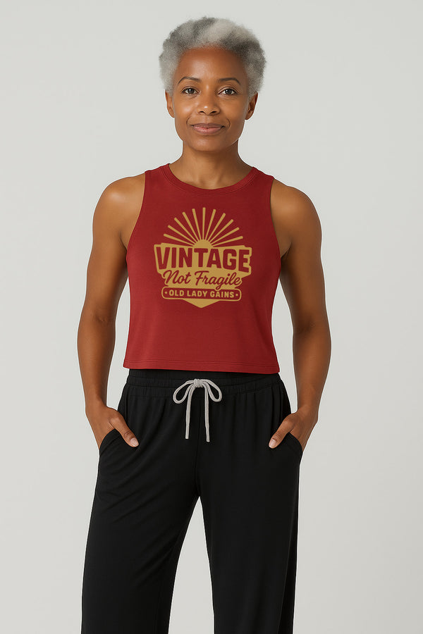 Vintage Not Fragile Crop Tank