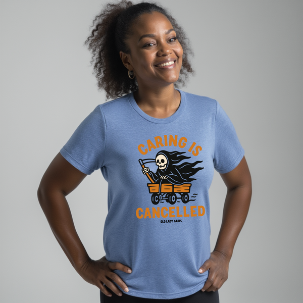 Caring is Cancelled Unisex Triblend Tee