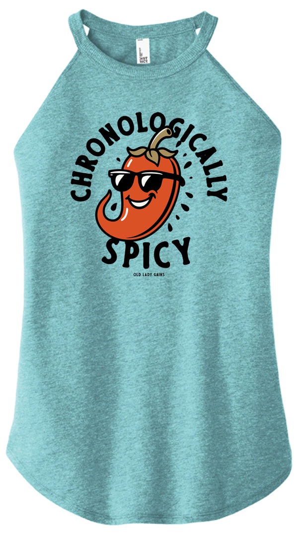 Chronologically Spicy Women Halter Tank