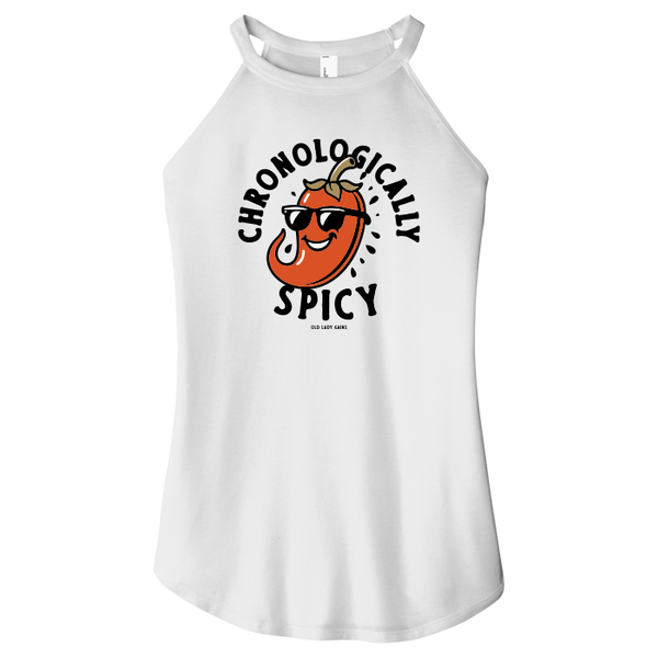 Chronologically Spicy Women Halter Tank