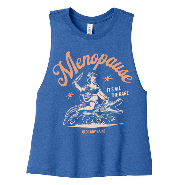 Menopause It's All The Rage Crop Tank