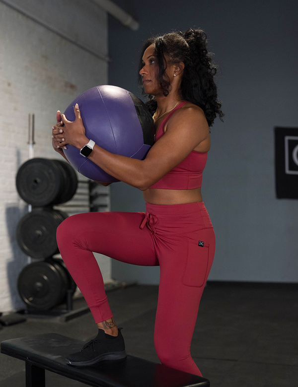 Omni Leggings | Garnet Red