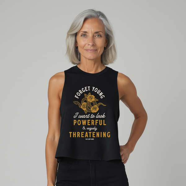 Powerful & Vaguely Threatening Crop Tank